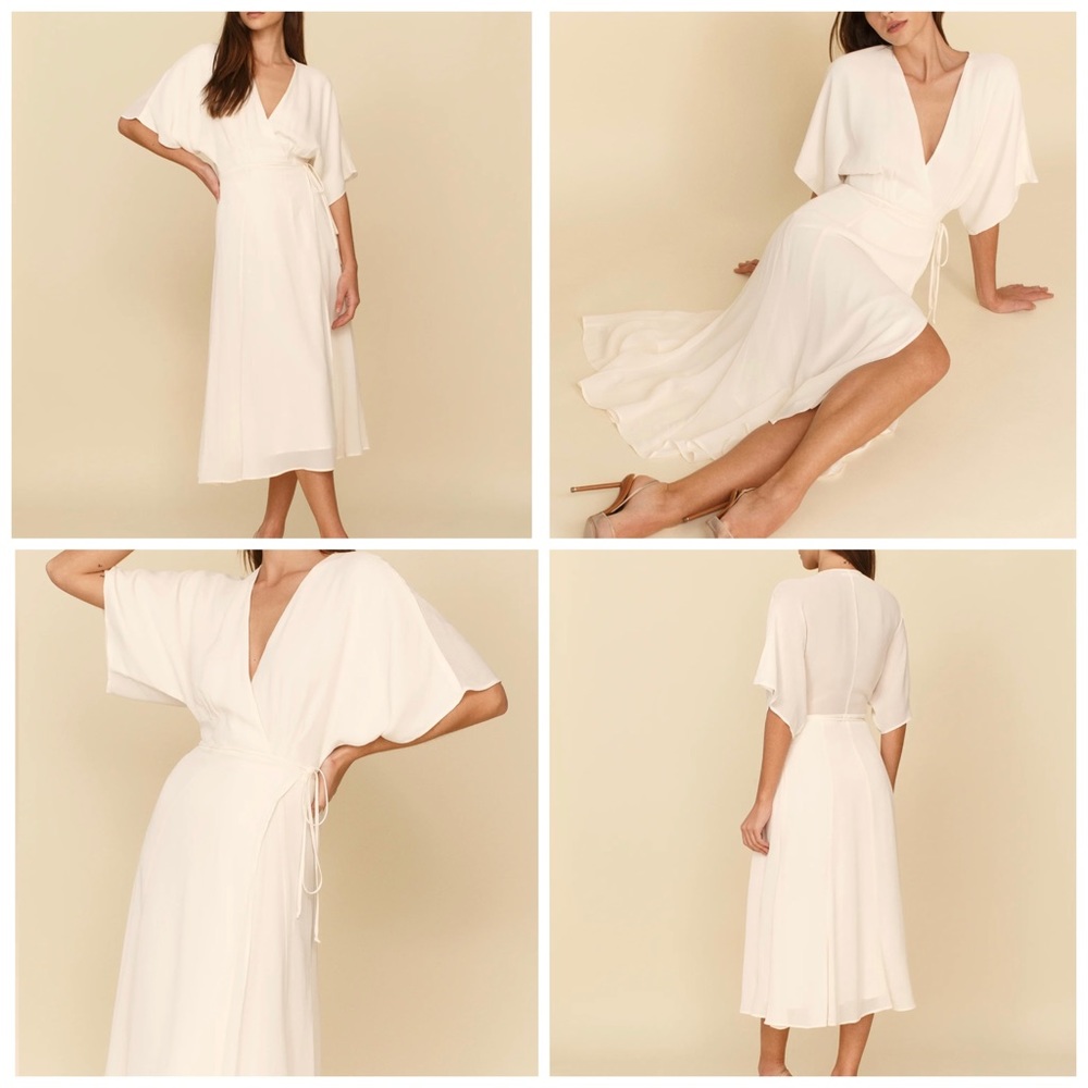 Reformation Karen Dress in Ivory NWT XS
